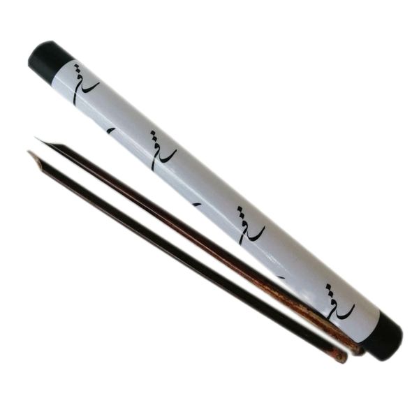 قلم خوشنویسی ساقی مدل چلیپا تراشیده دزفولی مجموعه 2 عددی به همراه قلمدان