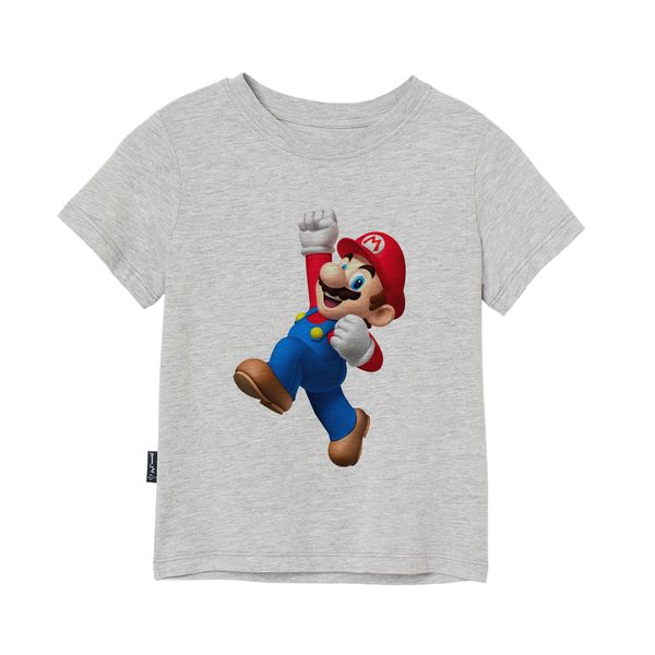 تی شرت آستین کوتاه بچگانه به رسم مدل سوپر ماریو کد 1133