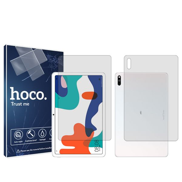محافظ صفحه نمایش شفاف هوکو مدل HyGEL مناسب برای تبلت هوآوی MatePad 10.4 به همراه محافظ پشت تبلت