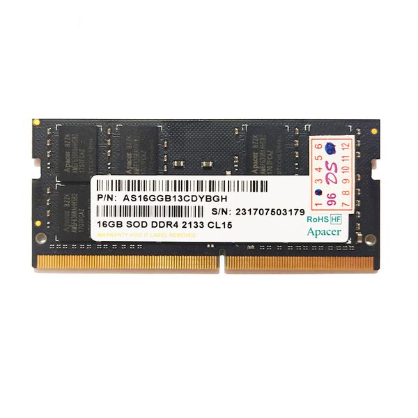 رم لپتاپ DDR4 دو کاناله 2133 مگاهرتز CL15 اپیسر مدل SOD ظرفیت 16 گیگابایت 