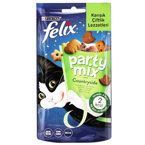 تشویقی گربه فلیکس مدل felix party mix وزن 60گرم