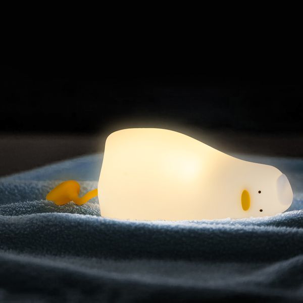 چراغ خواب کودک طرح اردک خوابیده مدل K-1096