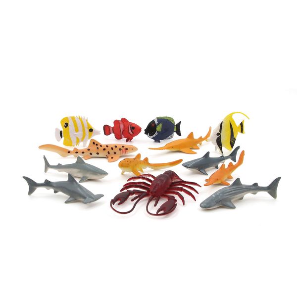 فیگور حیوانات انیمال پلنت مدل Ocean Animals 2 کد D6304 مجموعه 13 عددی