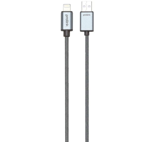 کابل تبدیل USB به لایتنینگ پرولینک مدل PLT341GR-0100 طول 1 متر