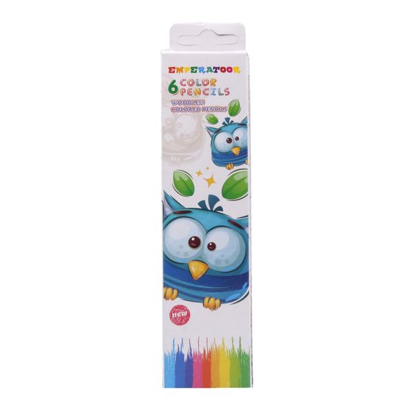 مداد رنگی 6 رنگ امپراطور مدل Owl