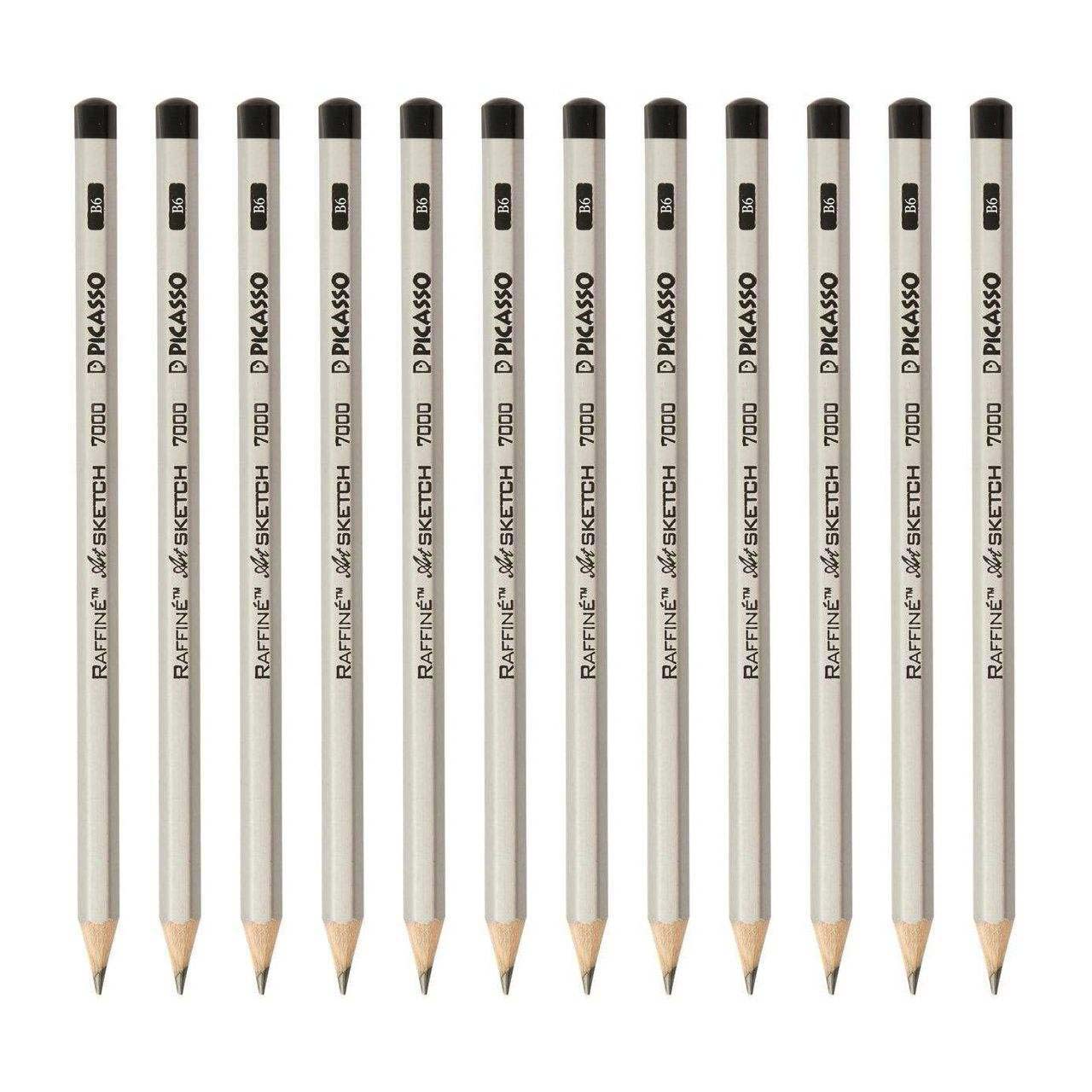 مداد طراحی پیکاسو مدل RAFFINE بسته 12 عددی
