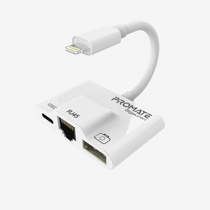 مبدل لایتنینگ به USB/RJ45/لایتنینگ پرومیت مدل 1 به 4