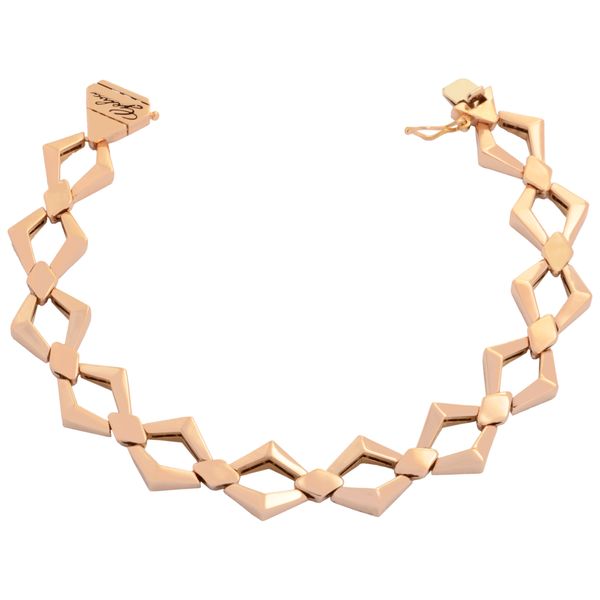 دستبند طلا 18 عیار زنانه طلای مستجابی مدل جلوا ورتو کد 4
