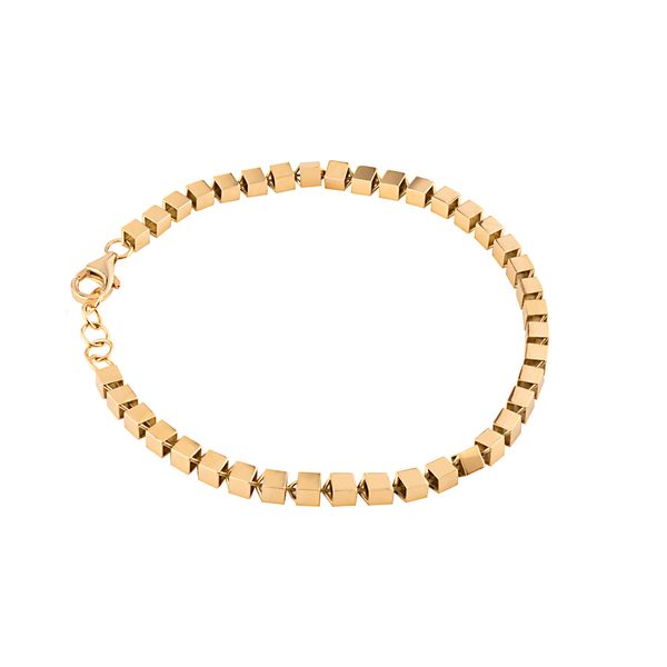 دستبند طلا 18 عیار زنانه گالری شیدا مجد مدل آیزکیو مربع