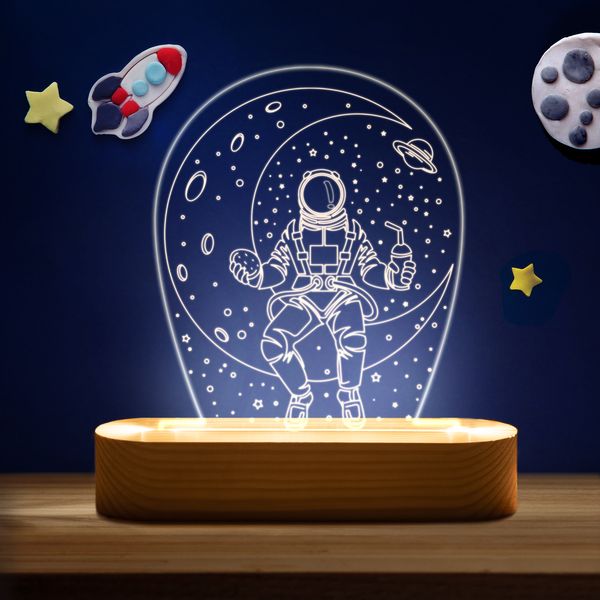 چراغ خواب اتاق کودک ارسا مدل فضانورد و ماه 
