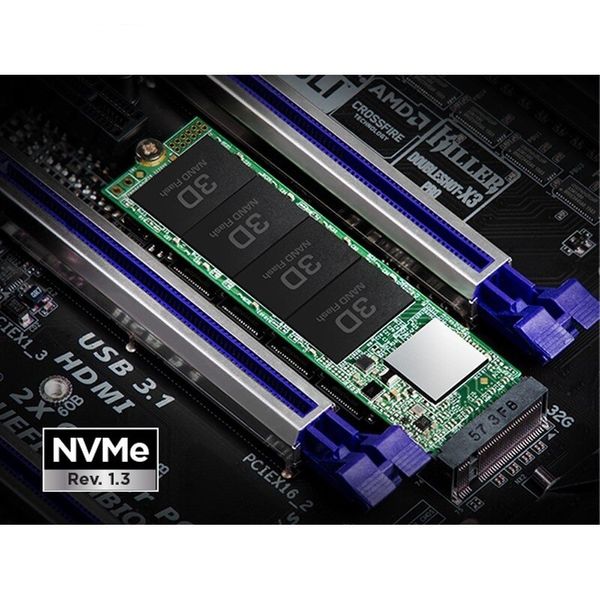 اس اس دی اینترنال ترنسند مدل M.2 Nvme PCIe Gen3 X4 MTE110S ظرفیت یک ترابایت