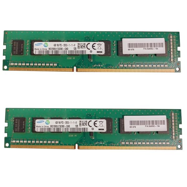 رم کامپیوتر DDR3 تک کاناله 1600 مگاهرتز CL11 سامسونگ مدل PC3-12800U ظرفیت 8 گیگابایت