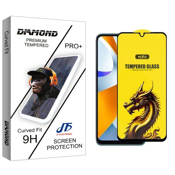 محافظ صفحه نمایش جی اف مدل Diamond Y-Horo مناسب برای گوشی موبایل شیائومی poco c40