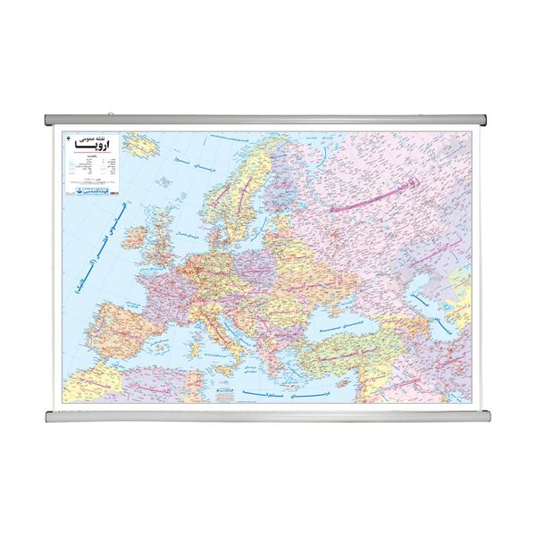 نقشه انتشارات گیتاشناسی مدل اروپا سیاسی بزرگ کد L351