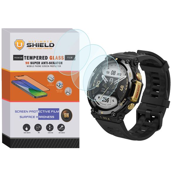 محافظ صفحه نمایش  آلتیمیت شیلد مدل SH-UL مناسب برای ساعت هوشمند آمازفیت T-Rex بسته سه عددی