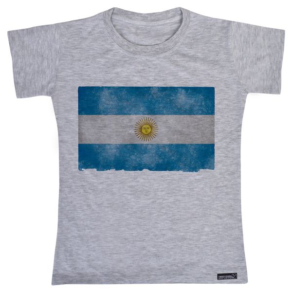 تی شرت آستین کوتاه دخترانه 27 مدل Argentina 1 کد MH717
