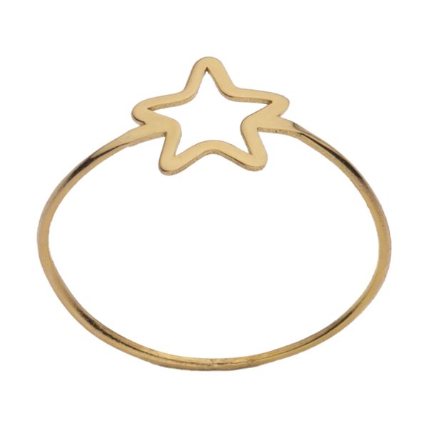 انگشتر طلا 18 عیار زنانه مایا ماهک مدل MR0896 طرح ستاره