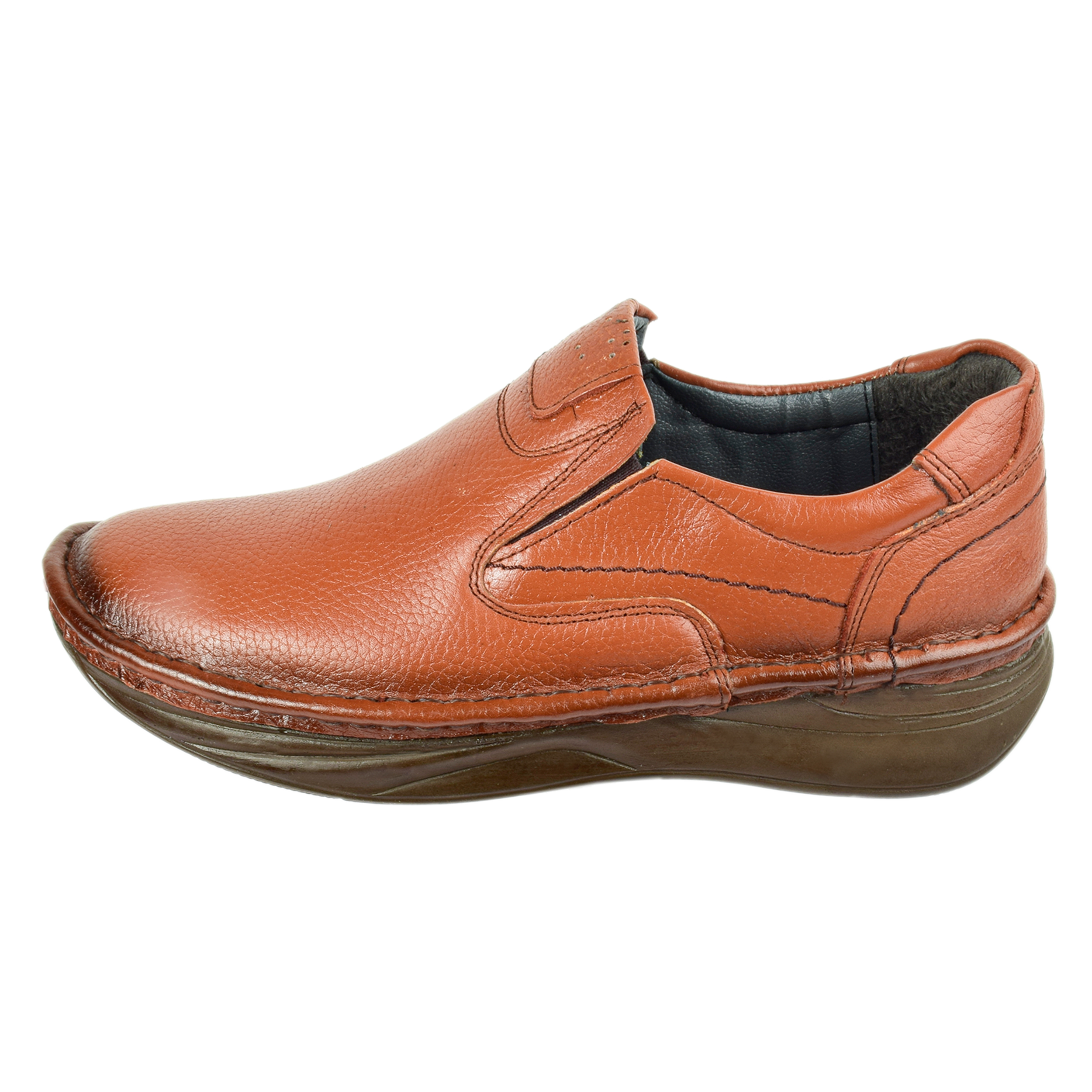 کفش طبی مردانه مدل چرم طبیعی کد HN.1789