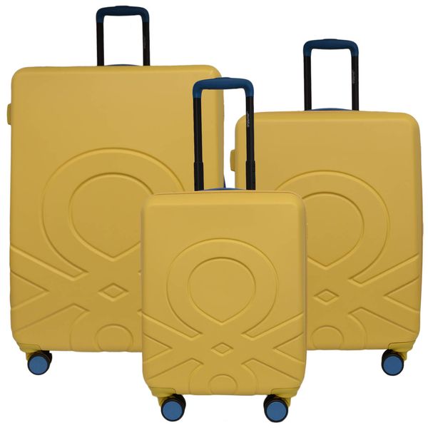 مجموعه سه عددی چمدان بنتون مدل ULTRA LOGO 