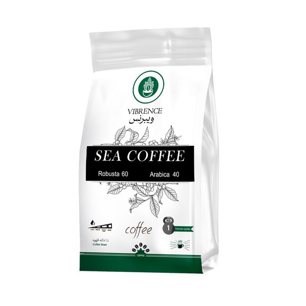 دانه قهوه 60 درصد روبوستا 40 درصد عربیکا Sea ویبرنس - 1 کیلوگرم