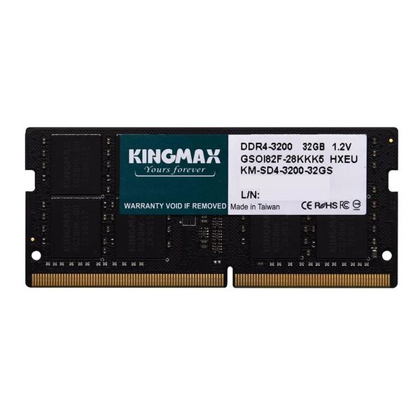 رم لپ تاپ DDR4 تک کاناله 3200 مگاهرتز CL22 کینگ مکس ظرفیت 16 گیگابایت
