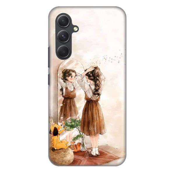 کاور طرح دختر و آینه کد DIMO-019 مناسب برای گوشی موبایل سامسونگ Galaxy A54