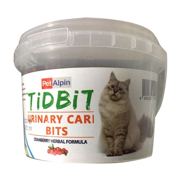 غذای تشویقی گربه تیدبیت مدل Urinary Cari وزن 180 گرم