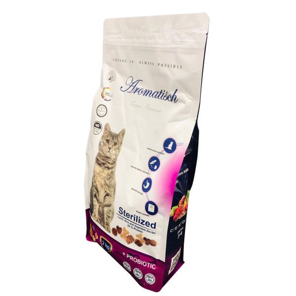 غذای خشک گربه آروماتیش مدل Sterilized Cat Lamb وزن ۱۵ کیلوگرم