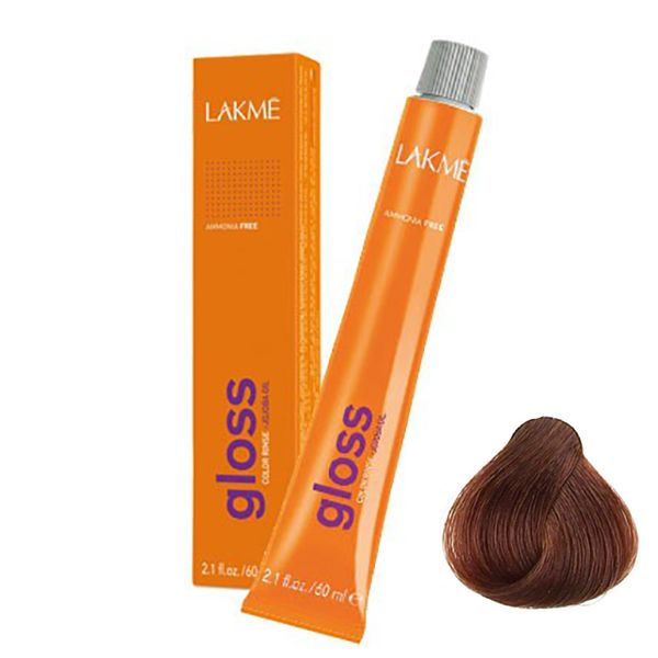 رنگ مو لاکمه سری GLOSS شماره 7/65 حجم 60 میلی لیتر رنگ بلوند ماهاگونی متوسط