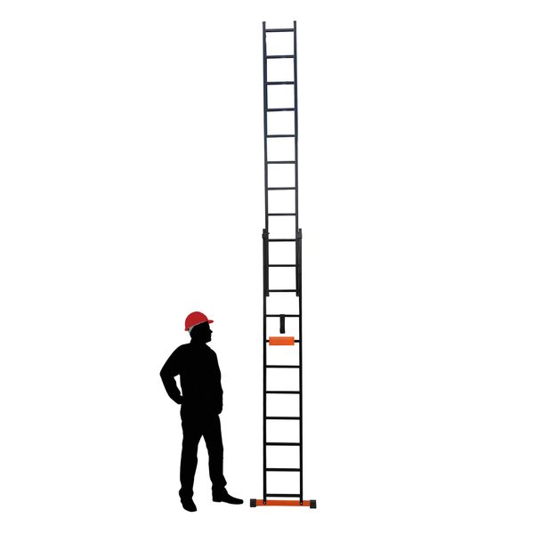 نردبان 22 پله مهرنگار مدل GALAXY به همراه پایه تعادل 