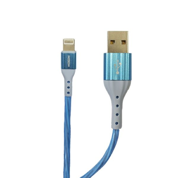 کابل تبدیل USB به لایتنینگ موکسوم مدل MX-CB68 LED طول 1 متر