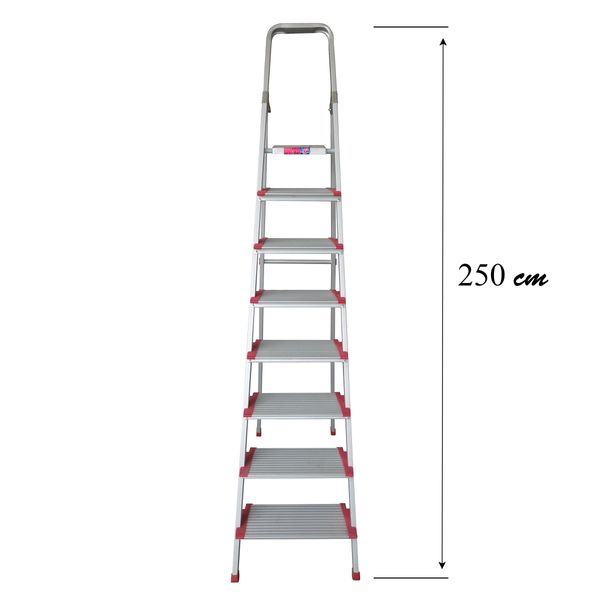 نردبان 8 پله آلوپات مدل پهن 20cm