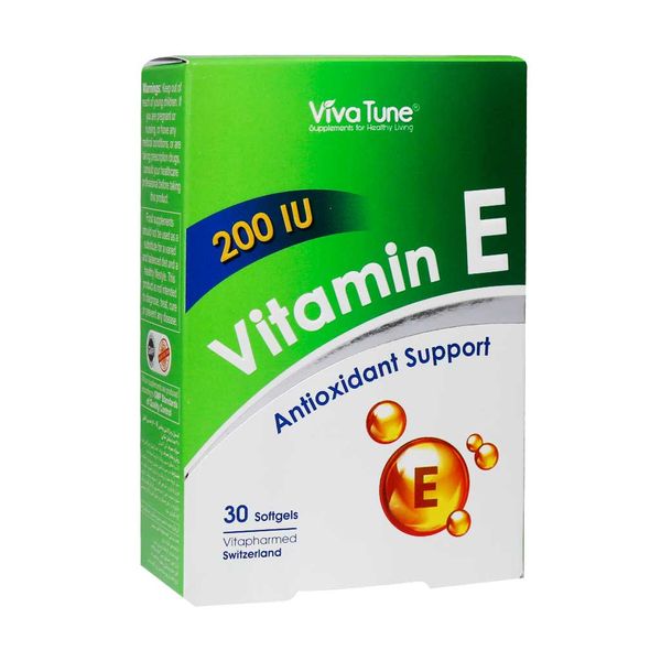 ویتامین E 200 واحد ویوا تون بسته 30 عددی