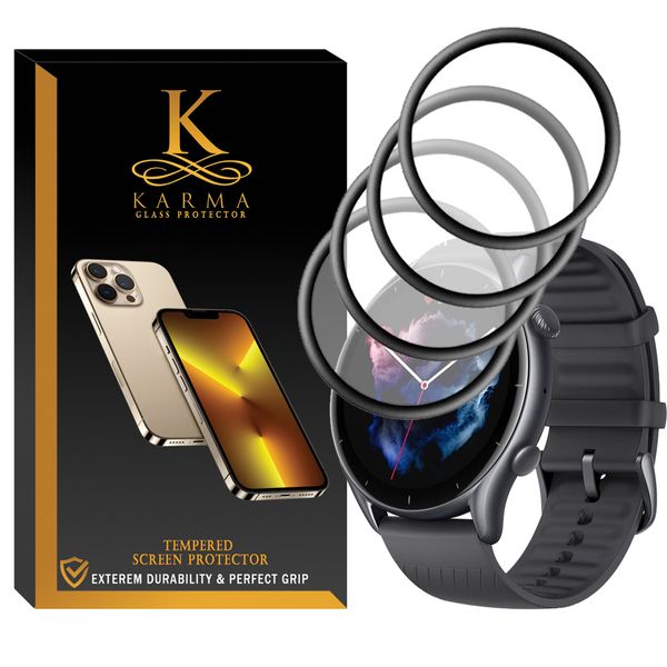 محافظ صفحه نمایش کارما مدل KA-PM مناسب برای ساعت هوشمند امیزفیت GTR3 Pro بسته چهار عددی