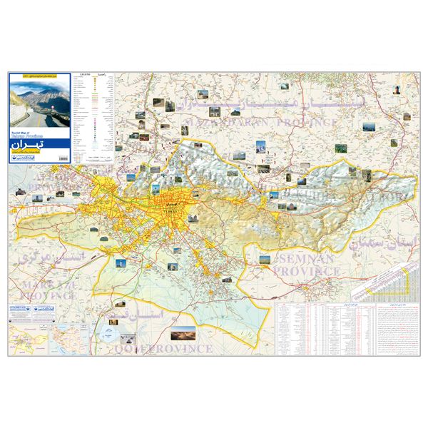 نقشه گیتاشناسی مدل سیاحتی و گردشگری استان تهران کد 542