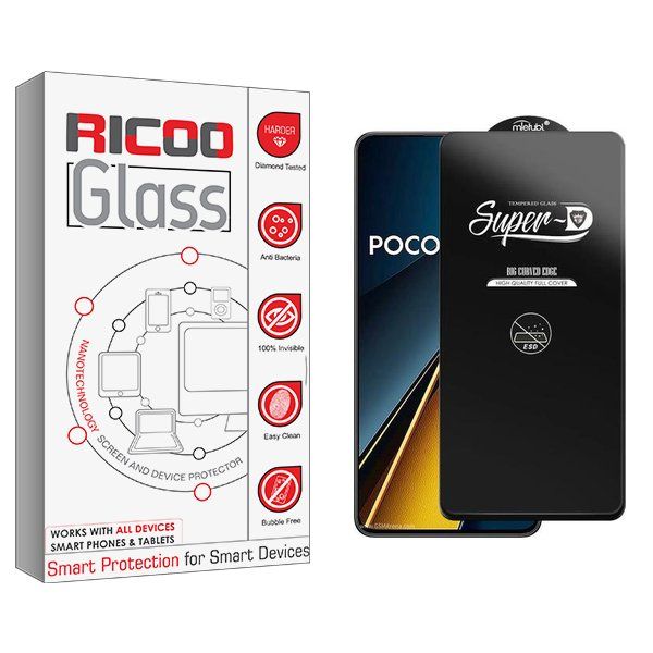 محافظ صفحه نمایش ریکو مدل RiC2 SuperD_ESD مناسب برای گوشی موبایل شیائومی Poco X6 Pro