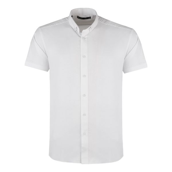 پیراهن آستین کوتاه مردانه باینت مدل 2261722 رنگ سفید