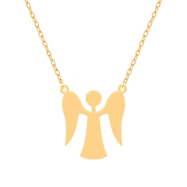 گردنبند طلا 18 عیار زنانه طلای کامک مدل فرشته