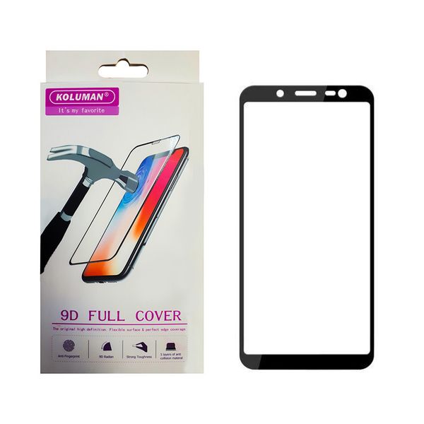 محافظ صفحه نمایش 9D کلومن مدل F-C مناسب برای گوشی موبایل سامسونگ Galaxy J6 plus 2018