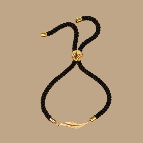 دستبند طلا 18 عیار زنانه آمانژ مدل پر کد D9599