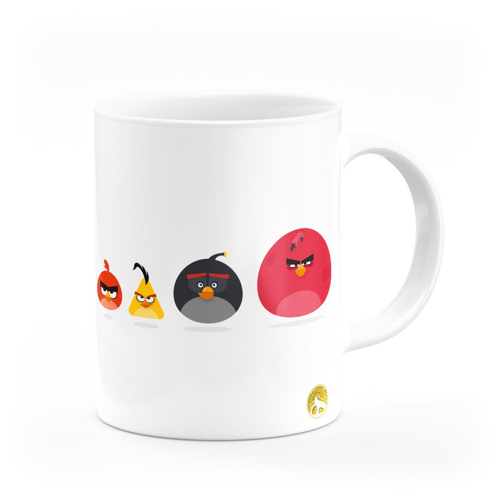 ماگ هومرو طرح انیمیشن پرندگان خشمگین The Angry Birds مدل MG3192
