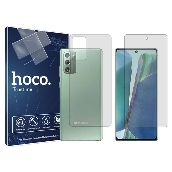 محافظ صفحه نمایش شفاف هوکو مدل HyGEL مناسب برای گوشی موبایل سامسونگ Galaxy Note 20   به همراه محافظ پشت گوشی