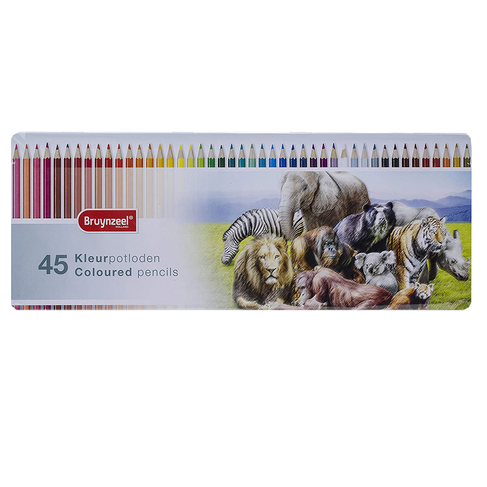 مداد رنگی 45 رنگ برونزیل مدل حیوانات کد 100585