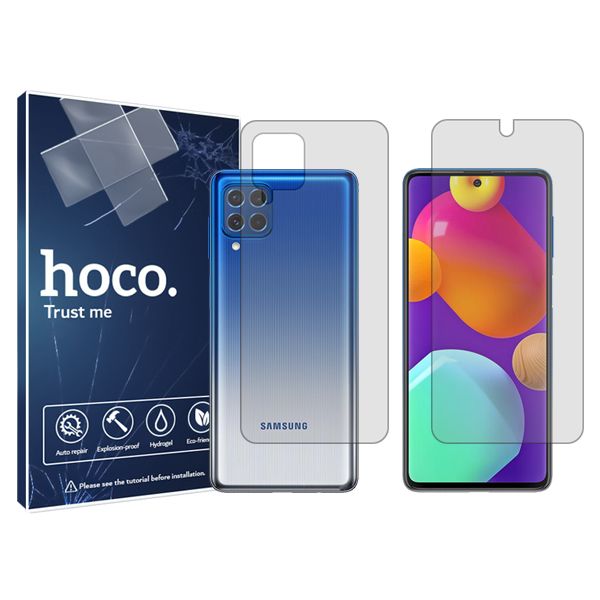 محافظ صفحه نمایش شفاف هوکو مدل HyGEL مناسب برای گوشی موبایل سامسونگ  Galaxy  M 62 به همراه محافظ پشت گوشی