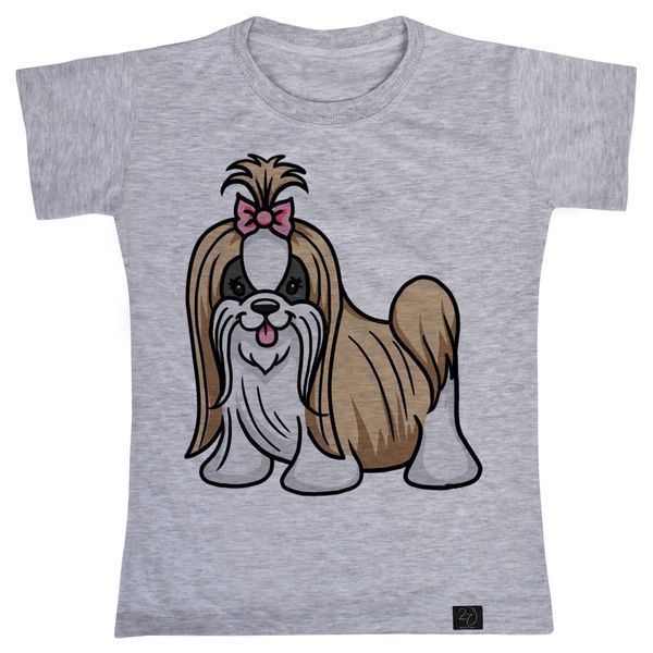 تی شرت دخترانه 27 مدل سگ مو بلند کد G39