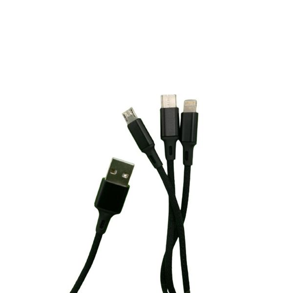 کابل تبدیل USB به microUSB / USB-C / لایتنینگ لامیو مدل N112S  طول 1.2 متر