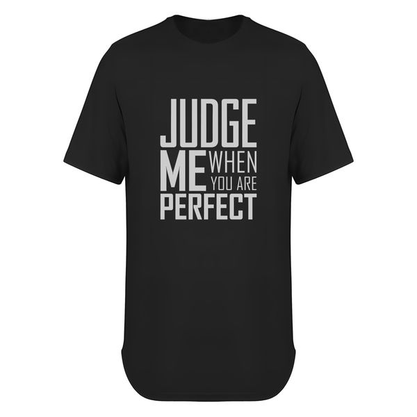 تی شرت لانگ مردانه مدل Judge Me کد T001