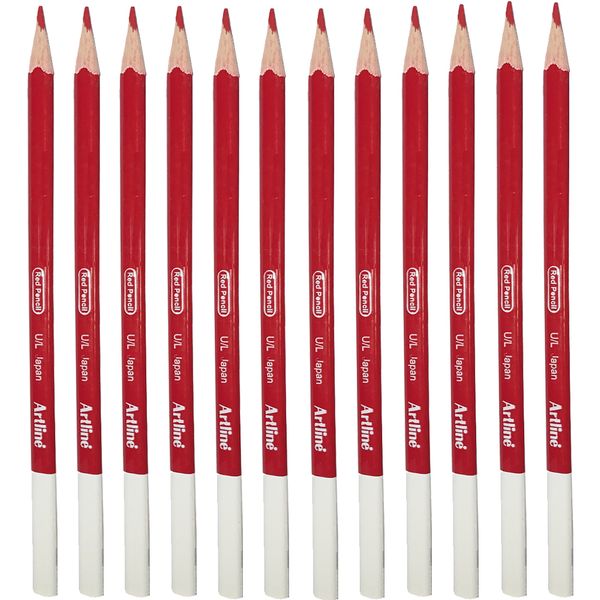 مداد قرمز آرت لاین مدل EP-RED.IL بسته 12 عددی