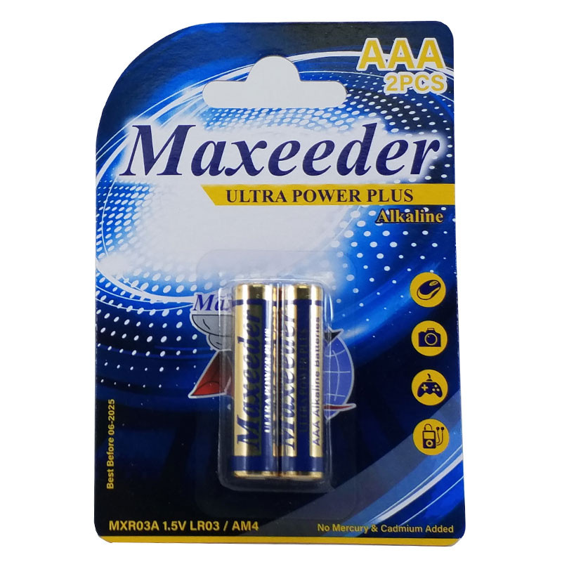  باطری نیم قلمی آلکالاین مکسیدر مدل MXR03A بسته دو عددی 
