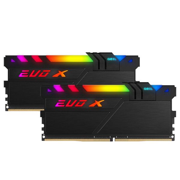 رم دسکتاپ DDR4 دوکاناله 3200 مگاهرتز CL16 گیل مدل EVO X II RGB ظرفیت 16 گیگابایت
